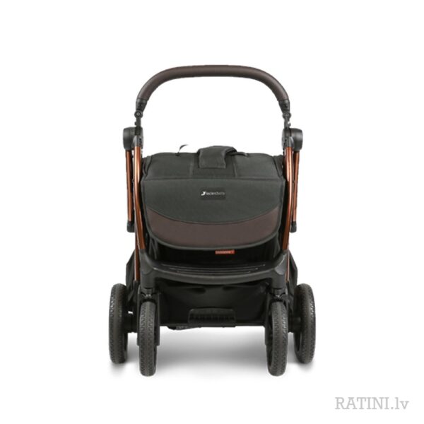 Ratini.lv | Influencer XL bērnu ratiņi krāsa Black Brown bilde #15