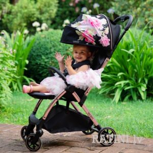 LecLercBaby Monnalisa bērnu ratiņi krāsa Deep Black
