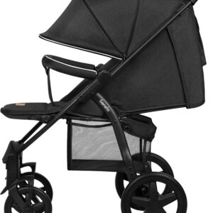 Lionelo Annet PLUS bērnu ratiņi krāsa Black Carbon