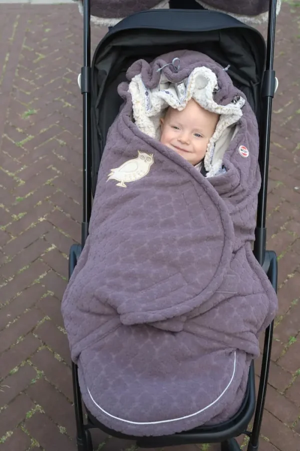 Lodger BUNKER fleece bērnu ratu guļammaiss krāsa Folklore MAUVE