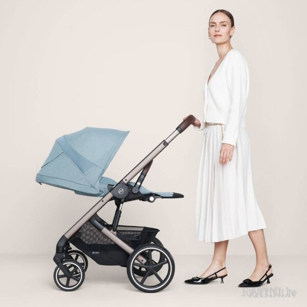 Ratini.lv | Balios S LUX Silver Frame bērnu ratiņi krāsa Lava Grey bilde #29