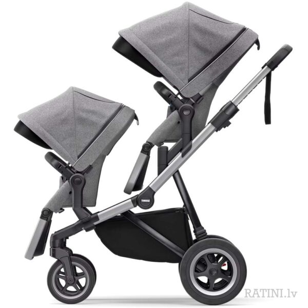 Ratini.lv | Thule Sleek ratu Sibling Seat otra sēžamā daļa krāsa Grey Melange on Black bilde #7