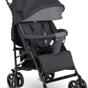 Lionelo Irma bērnu ratiņi krāsa Black/Dark Grey
