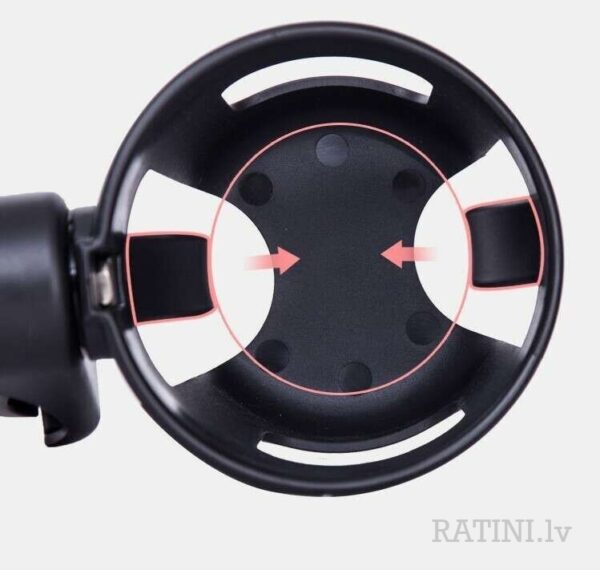 Ratini.lv | Krūzīšu turētājs ratiem universāls Black bilde #5