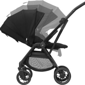 Maxi Cosi Leona 2 bērnu pastaigu ratiņi krāsa Twillic Black