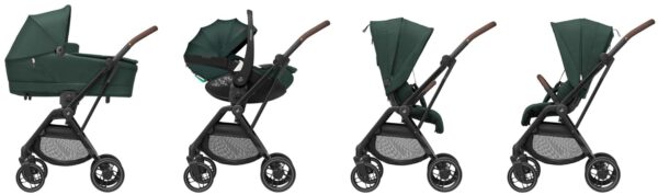 Ratini.lv | Leona 2 bērnu ratiņi krāsa Twillic Green bilde #27