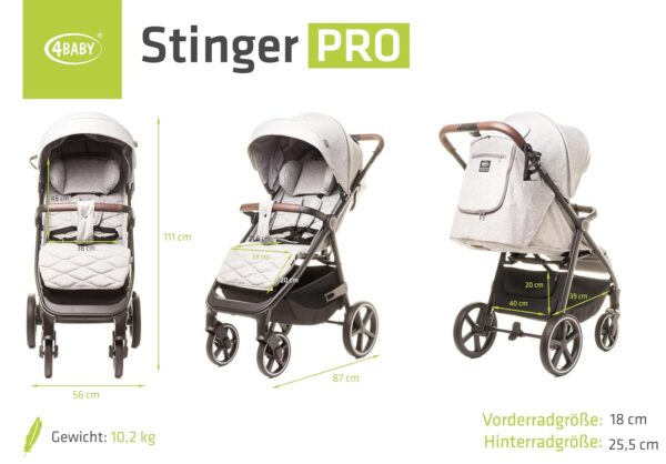 Ratini.lv | Stinger PRO ratiņi krāsa Olive bilde #35
