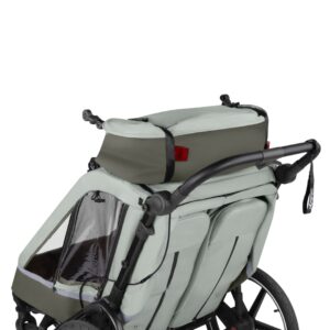 ABC Design Bike Trailer Tour 2 bērnu velo piekabe krāsa Olive