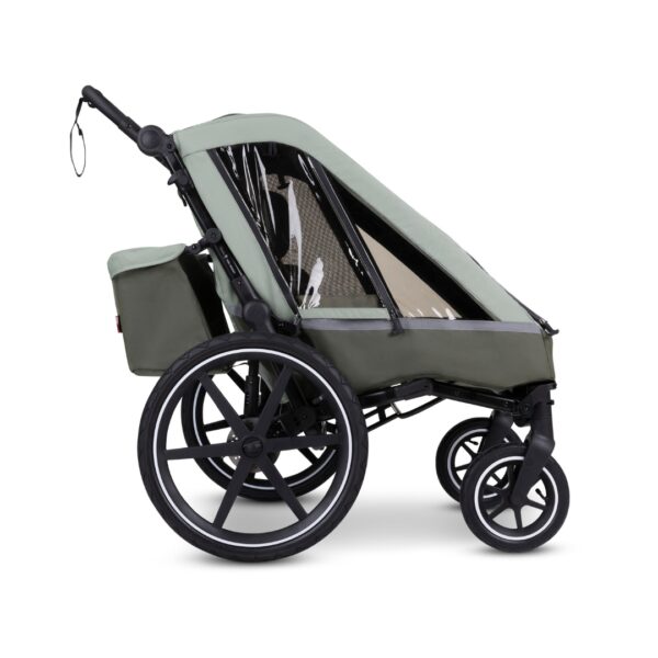 Ratini.lv | Bike Trailer Tour 2 bērnu velo piekabe krāsa Olive bilde #11
