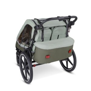 ABC Design Bike Trailer Tour 2 bērnu velo piekabe krāsa Olive