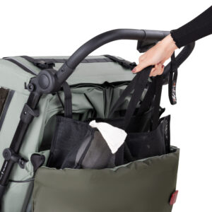 ABC Design Bike Trailer Tour 2 bērnu velo piekabe krāsa Olive