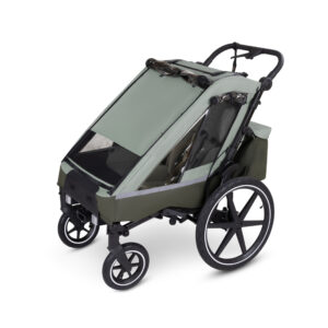 ABC Design Bike Trailer Tour 2 bērnu velo piekabe krāsa Olive