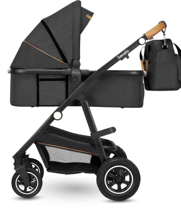 Ratini.lv | AMBER 2IN1 bērnu ratiņi krāsa GREY GRAPHITE bilde #5