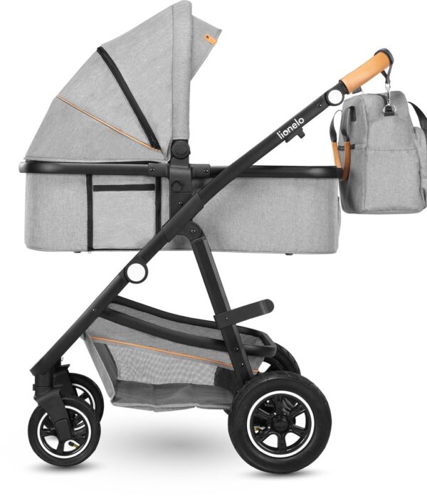 Ratini.lv | Multifunctionali bērnu ratiņi LO-AMBER 2IN1 krāsa GREY STONE bilde #11