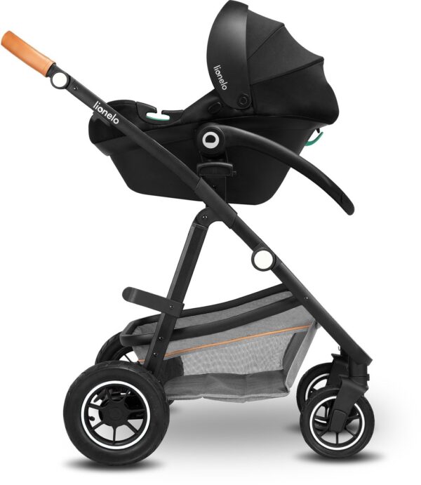 Ratini.lv | LO-AMBER 3IN1 bērnu ratiņi krāsa BLACK ONYX bilde #15