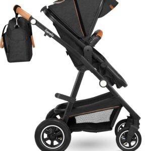 Lionelo AMBER 3IN1 bērnu ratu komplekts krāsa GREY GRAPHITE