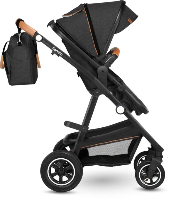 Ratini.lv | AMBER 3IN1 bērnu ratiņi krāsa GREY GRAPHITE bilde #13