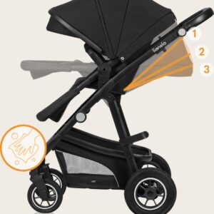 Lionelo BIANKA bērnu ratu komplekts 3in1 krāsa BLACK ONYX