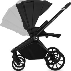 Lionelo Mika Plus bērnu ratiņi krāsa BLACK ONYX