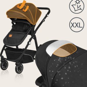 Lionelo BIANKA bērnu ratu komplekts 3in1 krāsa BLACK ONYX