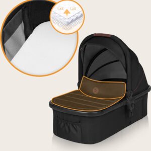 Lionelo AMBER 2IN1 bērnu ratu komplekts krāsa BLACK SILVER