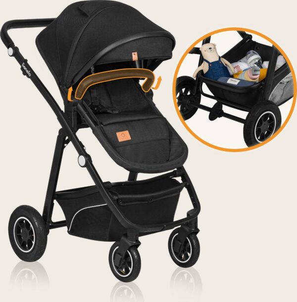 Ratini.lv | BIANKA 3IN1 bērnu ratiņi krāsa BLACK ONYX bilde #25