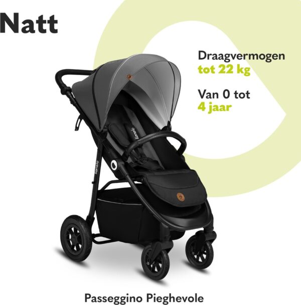 Ratini.lv | Natt bērnu ratiņi krāsa GREY STONE bilde #23