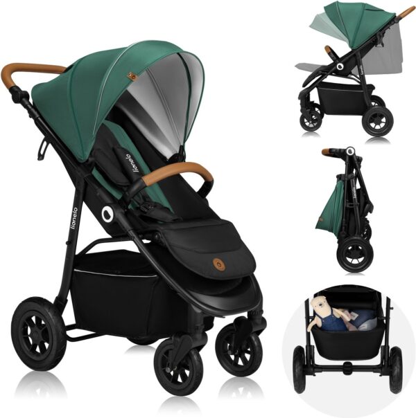 Ratini.lv | Natt bērnu ratiņi krāsa GREEN EMERALD bilde #3