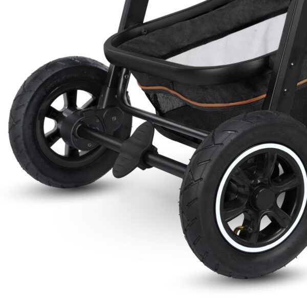 Ratini.lv | AMBER 2IN1 bērnu ratiņi krāsa GREY GRAPHITE bilde #15
