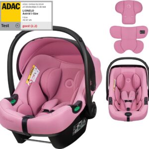 Lionelo Astrid I-Size autokrēsliņš mazuļiem 40-87cm krāsa Pink Coral