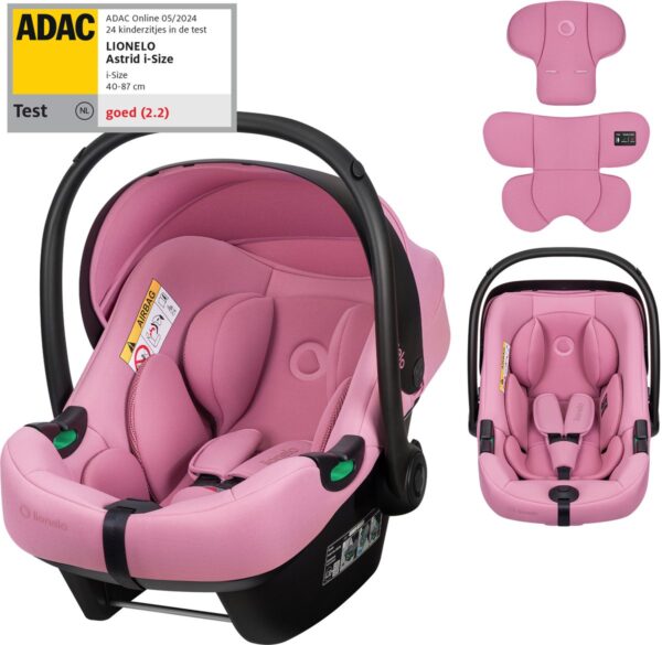 Ratini.lv | Astrid I-Size autokrēsliņš mazuļiem 40-87cm krāsa Roze bilde #13