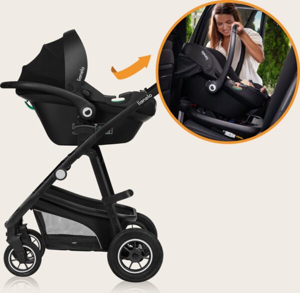 Ratini.lv | BIANKA 3IN1 bērnu ratiņi krāsa BLACK ONYX bilde #27