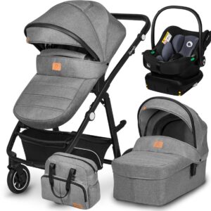 Lionelo BIANKA bērnu ratu komplekts 3in1 krāsa GREY STONE