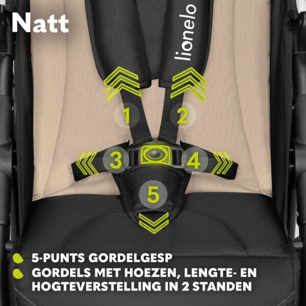 Ratini.lv | Natt bērnu ratiņi krāsa BEIGE SAND bilde #11