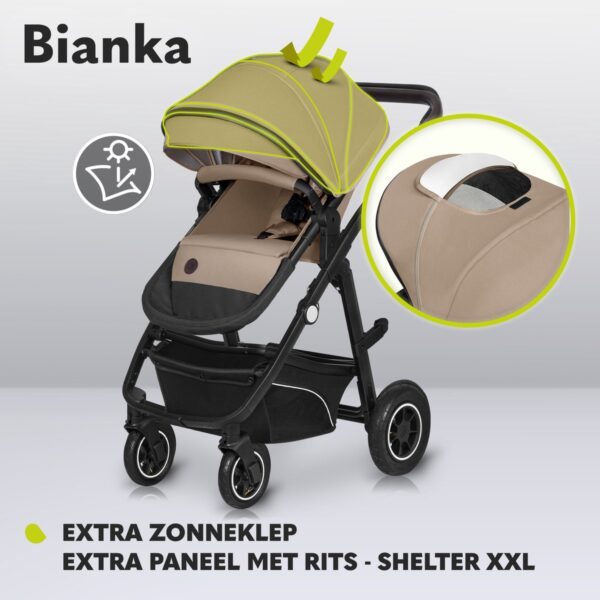Ratini.lv | BIANKA 3IN1 bērnu ratiņi krāsa BEIGE SAND bilde #19