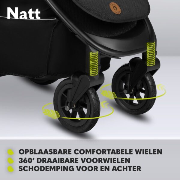 Ratini.lv | Natt bērnu ratiņi krāsa GREEN EMERALD bilde #29