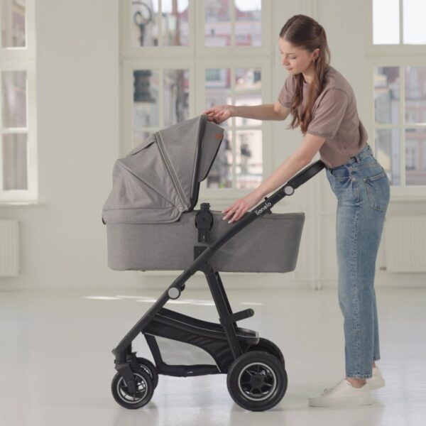 Ratini.lv | LO-AMBER 3IN1 bērnu ratiņi krāsa BLUE NAVY bilde #57