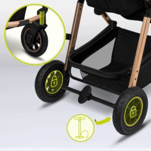 Lionelo AMBER 3IN1 bērnu ratu komplekts
