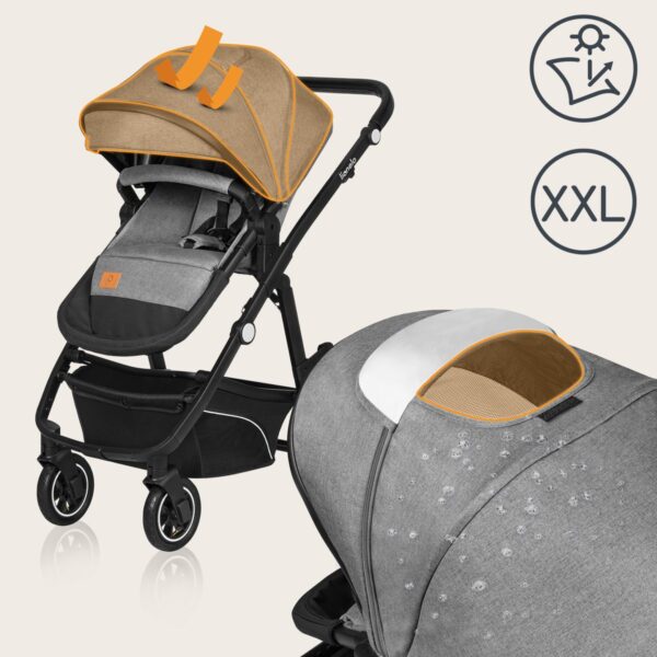 Ratini.lv | Multifunctionali bērnu ratiņi LO-BIANKA 3IN1 krāsa GREY STONE bilde #13