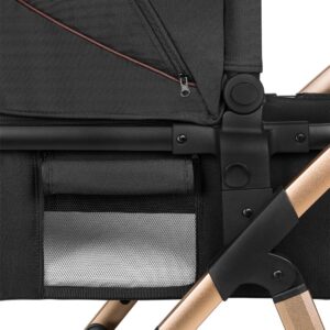 Lionelo AMBER 2IN1 bērnu ratu komplekts krāsa BLACK SILVER