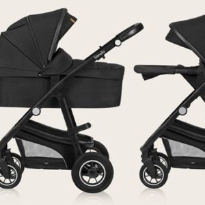Lionelo BIANKA bērnu ratu komplekts 3in1 krāsa BLACK ONYX