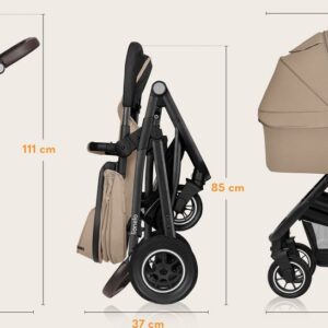 Lionelo BIANKA bērnu ratu komplekts 3in1 krāsa BEIGE SAND