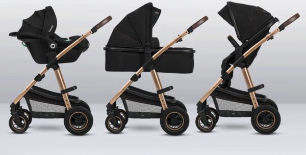 Ratini.lv | LO-AMBER 3IN1 bērnu ratiņi krāsa BLACK ONYX bilde #3