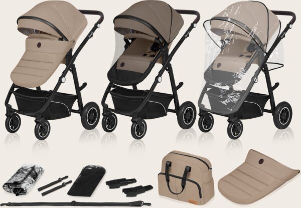 Ratini.lv | BIANKA 3IN1 bērnu ratiņi krāsa BEIGE SAND bilde #3