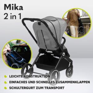 Lionelo Mika Plus bērnu ratiņi
