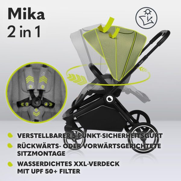Ratini.lv | Mika Plus bērnu ratiņi krāsa GREY STONE bilde #43