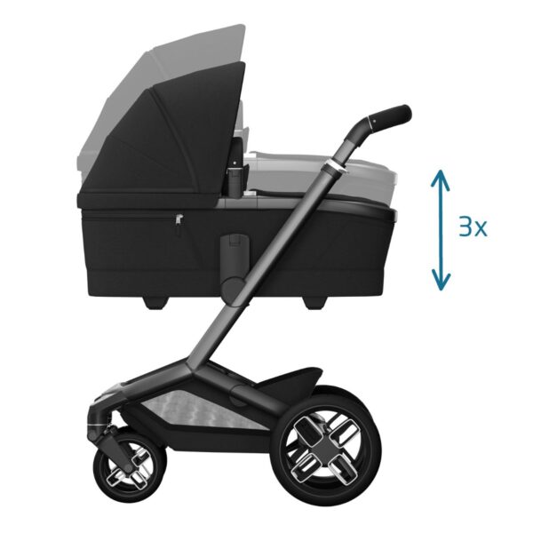 Ratini.lv | FAME CARRYCOT ratiņu kulba, krāsa TWILLIC BLACK bilde #3