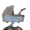 Maxi Cosi FAME CARRYCOT bērnu ratiņu kulba krāsa TWILLIC BLACK