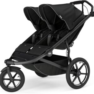 Thule Urban Glide 3 Double dvīņu sporta ratiņi ar magnētisku sprādzi krāsa Black