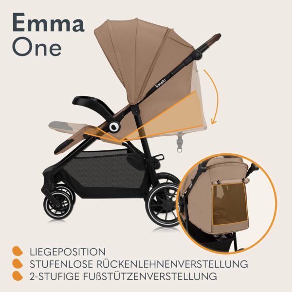Ratini.lv | Emma One bērnu ratiņi krāsa BEIGE SAND bilde #33